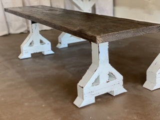Farmhouse Trestle Bench
